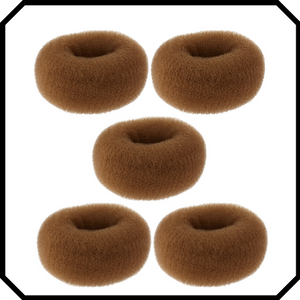 Extra large brown hair donut bun maker ring sponge acccessory black special occassion indian bridal bun
