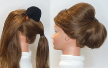 Load image into Gallery viewer, Hair bun donut maker, ring style bun, women chignon hair donut buns, small medium large