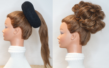 Load image into Gallery viewer, Hair bun donut maker, ring style bun, women chignon hair donut buns, small medium large